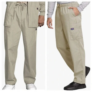 Medical Cargo Pants for Men Workwear Originals, Zipper Fly Scrubs